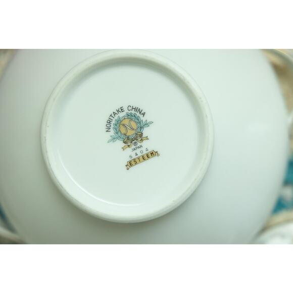 Noritake China 5404 Esquire Sugar Bowl & Creamer Set - Picture 10 of 10